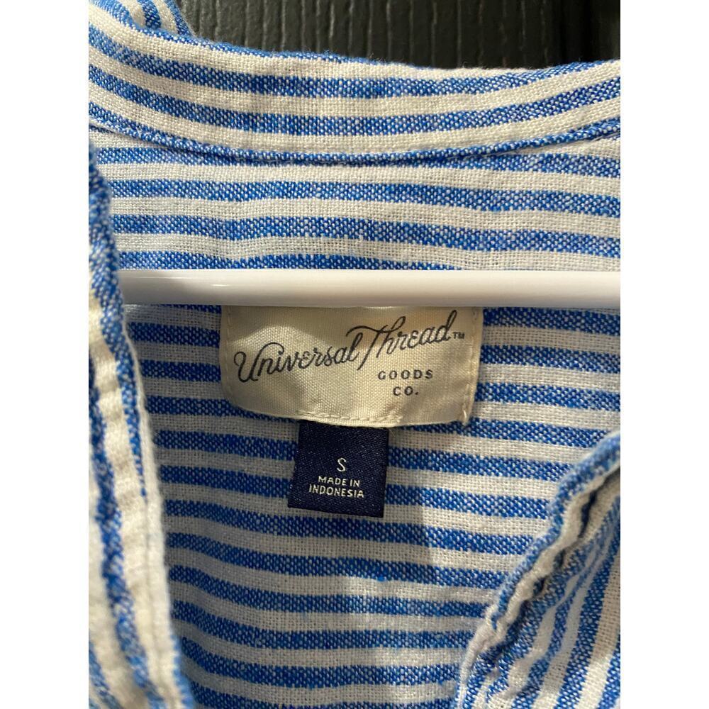 Universal Thread Striped Button-Down Cropped Shir… - image 5